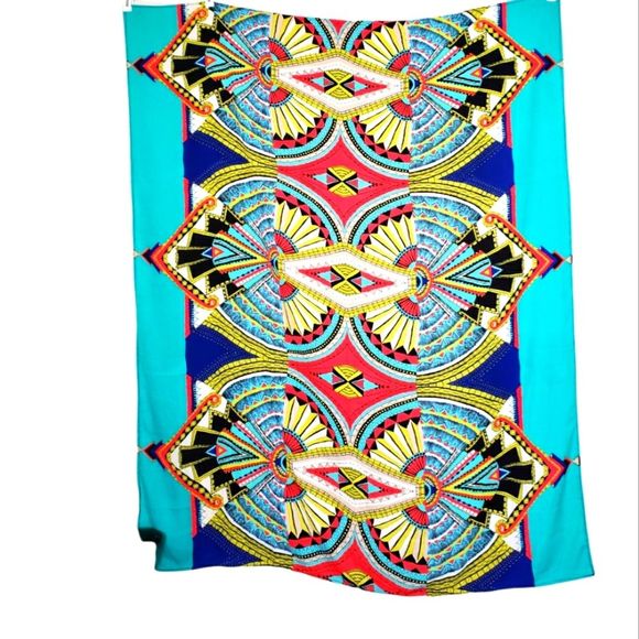 Boho African Art Deco Medallion Sarong Large Scarf Wrap - Picture 1 of 2